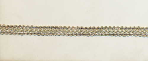 Designer Fancy Lace - Polyester, 50m Length, Silver Color | Elegant Floral Pattern, Soft Texture, Durable, Versatile