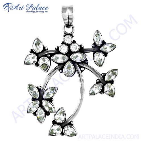 Wholesale Various Style Silver Pendant With Cubic Zirconia