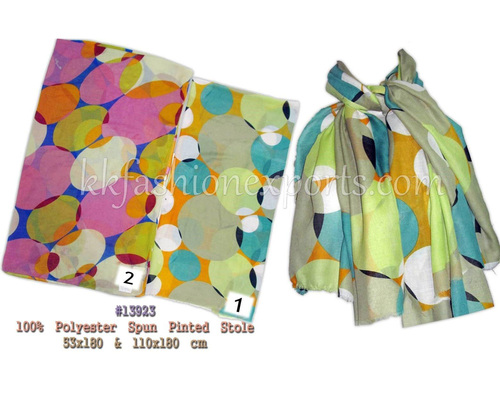 Polyester Spun Printed Stole