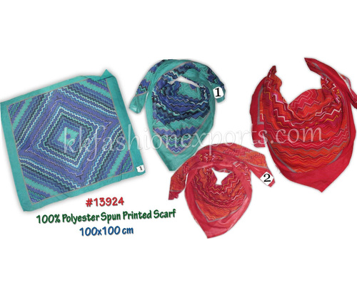 Polyester Spun Printed Scarf