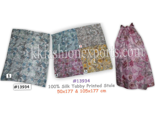 Fashion Printed Tabby Silk Scarf