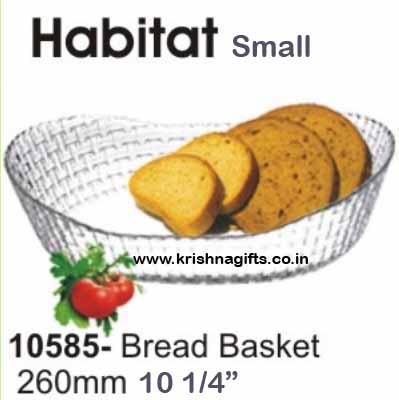 Habitat Bowl Small - Glass 260mm Clear | Elegant Design, Durable, Easy to Clean, Space Saving