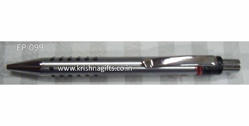 Metal Pen - Metal, 14cm, Black Ink | Smooth Writing, Durable, Comfortable Knurled Grip, Refillable