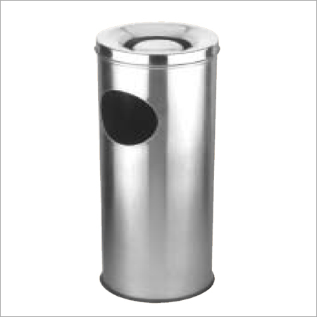 Ash & Trash - Steel, Sizes 8x24, 10x24, 12x32, Silver | Rust-Proof, Odor-Free Closing Lid, Easy Disposal