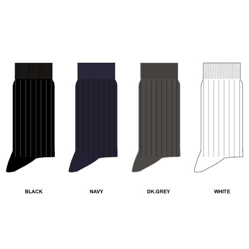 Men's Socks - Cotton Striped Design | High Elasticity, Free Size, Classic Black and White Colors