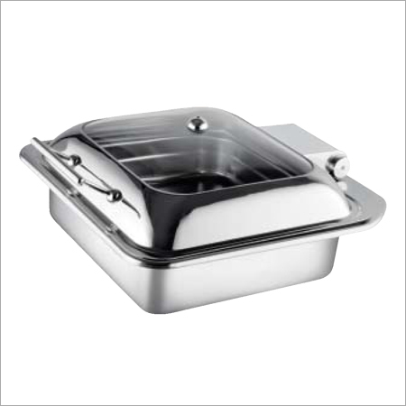Square Glass Lid Chafer
