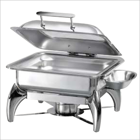 Square Glass Lid Chafer with Smart Legs