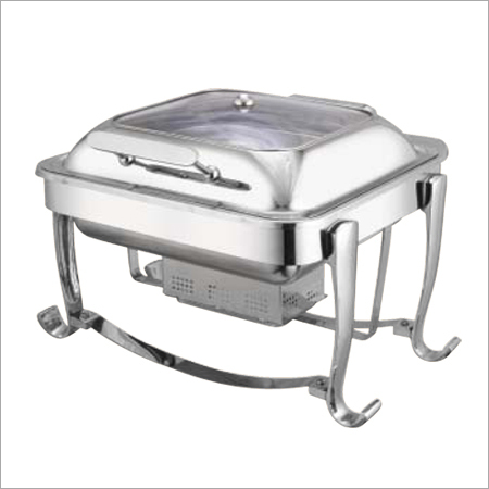 Square Glass Lid Chafer with Stand & CP Legs