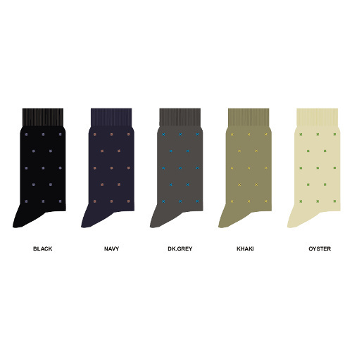 Designer Socks - Cotton, Free Size | Black and Mixed Color, Printed Pattern for Gents