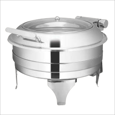 Round Glass Lid Chafer with Stand & Electric Heater