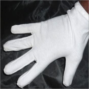 White Baniayan Hosiery Hand Gloves