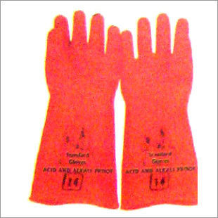 Rubber Orange Handgloves