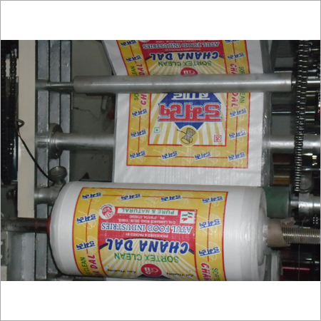 4 Colours Woven Sack Flexo Printing Machine With Sample