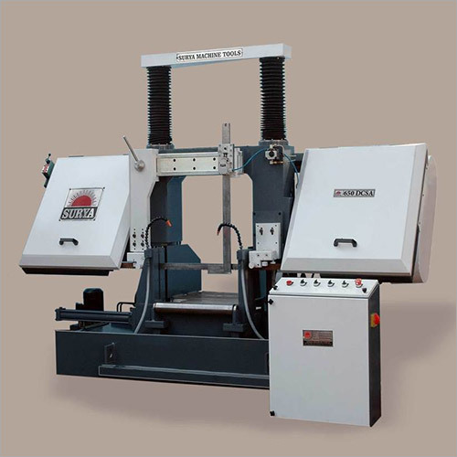 Double Column Semi Automatic Band Saw Machine
