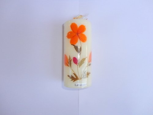 luxury lavender cylindrical candle 10*4.5