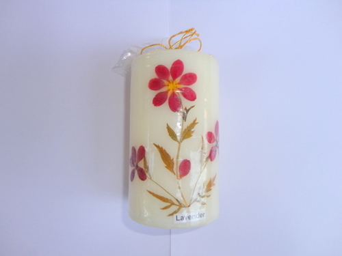 luxury lavender cylindrical candle 6*10