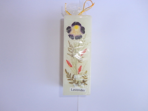 luxury lavender square candle 3.5*10