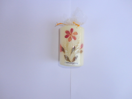 luxury lemongrass cylindrical candle 7*4.5