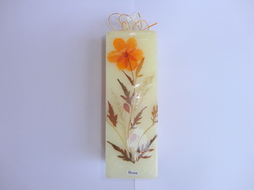 luxury rose square candle 6*17