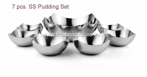 SS Pudding Set 7pc