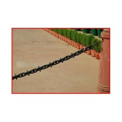 India Gate Chain - India Gate Chains, Light Weight Design in Matte Black | Manual Operation for Safety with No Power Needed, No Parking Signal Type