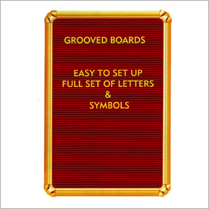Grooved Display Board