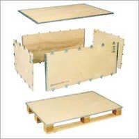 Foldable Plywood Boxes - Variable Dimensions, Natural Color | Metal Fasteners, Customizable, Durable, Lightweight, Easy Assembly, Termite Resistant