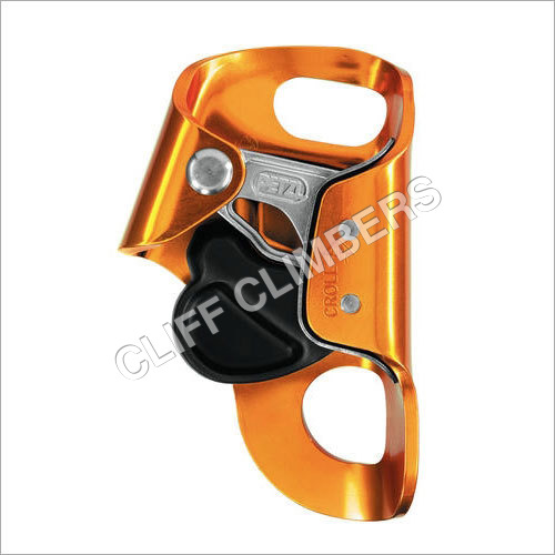 Chest Croll Ascendor Petzl - Aluminum, Stainless Steel, Yellow | Efficient Ascent, Self-Cleaning Cam, Durable Wear Plate