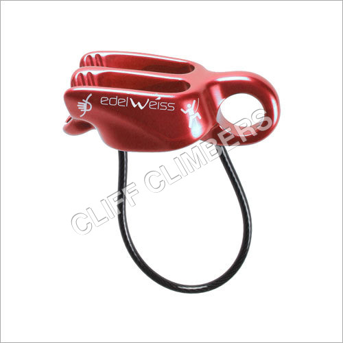 BELAY DEVICE GURU ALPIN EDELWEISS - Light Alloy, 114x43 mm, Red | Rope Braking, Easy Belaying, Multiple Ropes