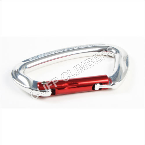 CARABINER PLAIN TOP D EDELWEISS - Light Alloy, 96mm x 59mm, 24kN Major Axis | Lightweight, Durable, UIAA Certified, Versatile Climbing