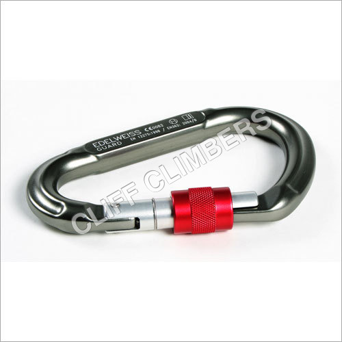 Carabiner Guard Edelweiss - Light Alloy, 105 mm, 66 g | Open 28 kN, Major 8 kN, UIAA CE EN12275