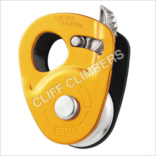 Micro-traxion Pulley - Aluminum Steel Yellow 25mm Sheave | Lightweight Efficient Compact Versatile