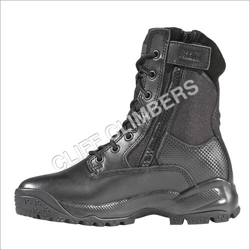 Shoes - Leather, Sizes 7-13, Black, Rubber Sole | Lace Fastening, Durable, Protective, Comfortable, Support, Reliable, Waterproof