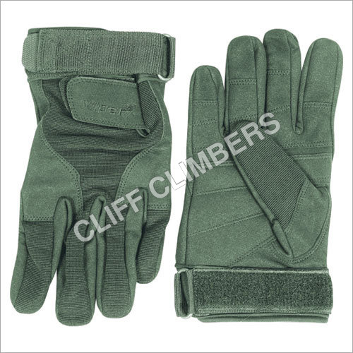 Viper Special Ops Gloves Green - Leather Nylon, M-XL, CE | Durable Material, Secure Hook and Loop Closure, Enhanced Grip