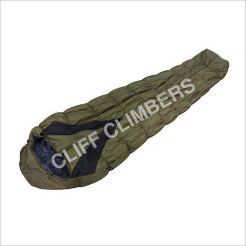 Sleeping Bag Moon Bear - Nylon, 200x80cm, Olive | Warmth, Comfort, Portability, Water Resistance