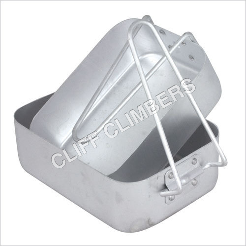 Mess Tins - Tinplate 10x10x5 cm, Silver | Portable, Durable, Lightweight, Stackable, Reusable, Food Grade