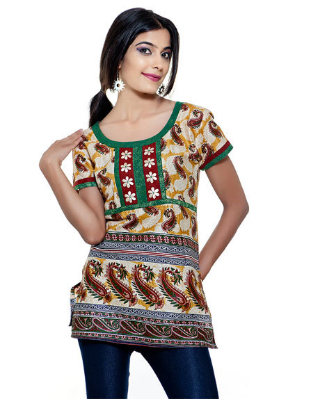 designer cotton kurtis for women