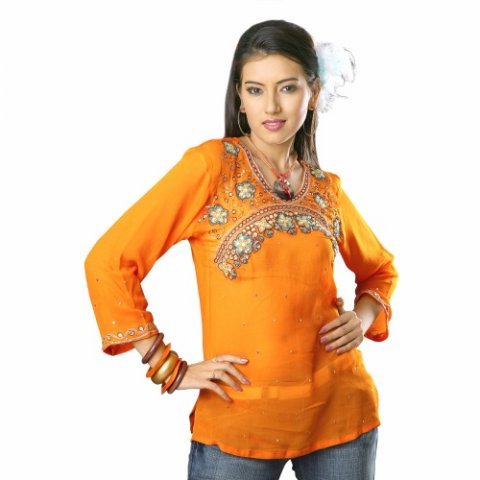 latest designer cotton kurtis