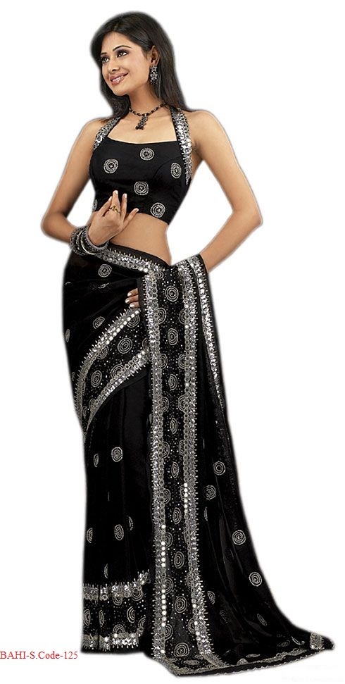 Banarasi Saree - Silk, 5.5 Meters, Black | Elegant Design, Intricate Embroidery, Wedding Party Wear
