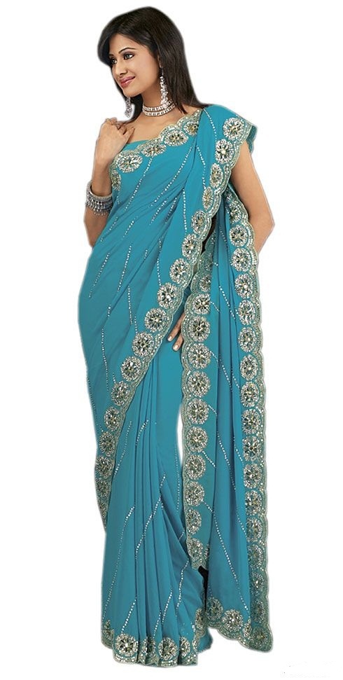designer georgette sarees