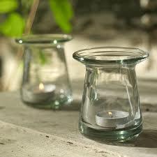 Glass Cup Candle Lighting Holder 
