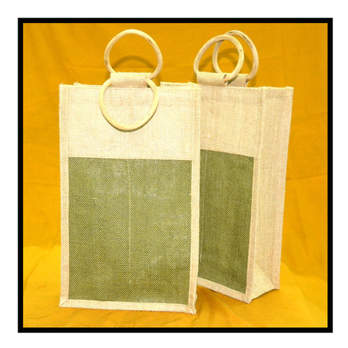 Jute Wine Bottle Bags