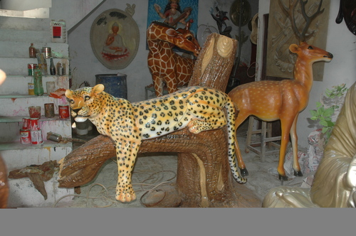 Fiberglass Panther Statue