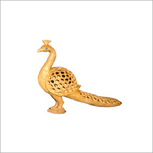 Wooden Peacock Statues
