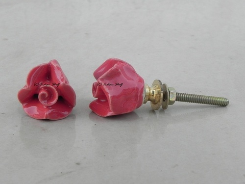 Glass Flower Knobs