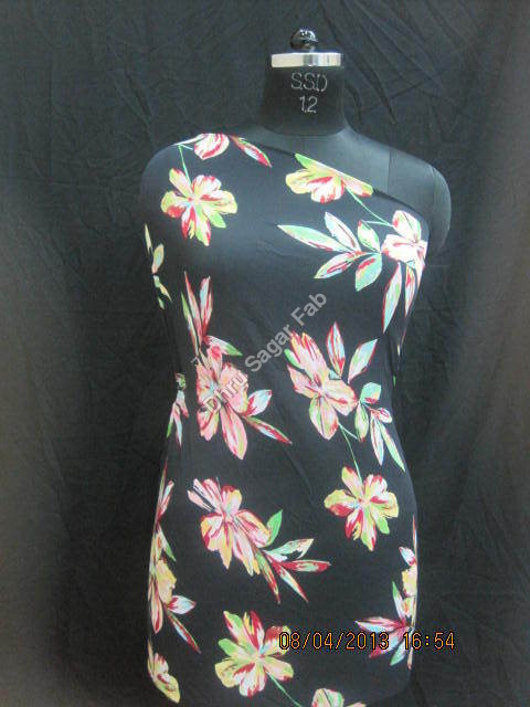 Washable Polyester Heavy Crape Print