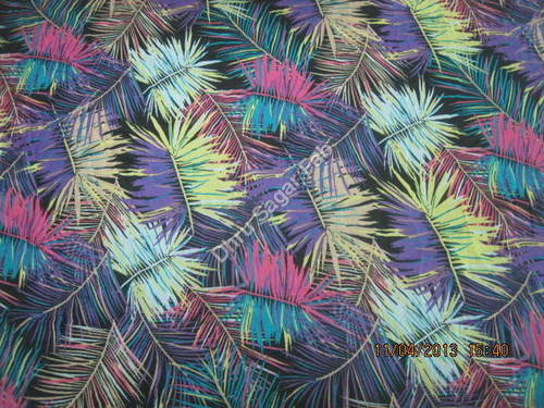 Washable Polyester Orange Ciffon Print