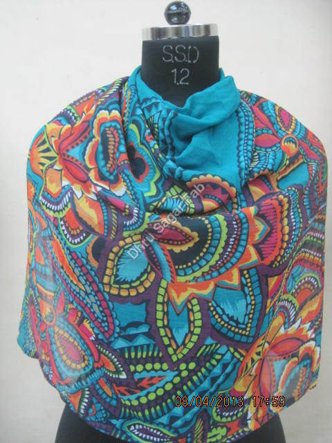 Quick Dry Polyester Lemon Ciffon Print