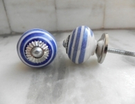 Blue Swirls Knob Small