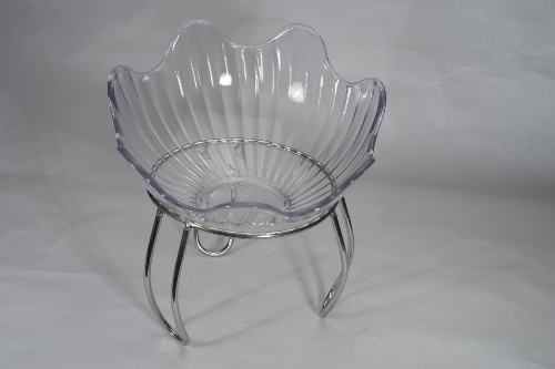 Glass Flower Serving Platter
